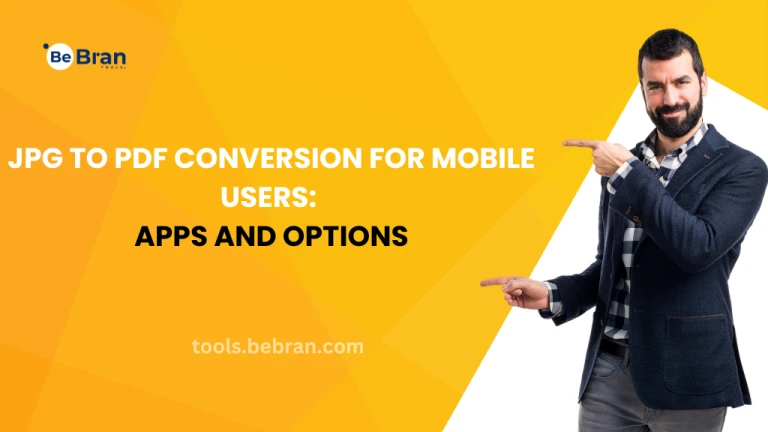 JPG to PDF Conversion for Mobile Users: Apps and Options