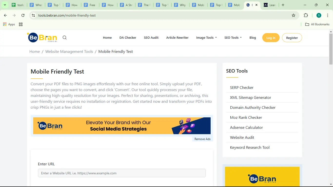 BeBran’s Mobile-Friendly Test Tool
