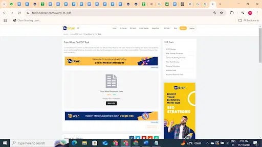 Word to PDF Conversion