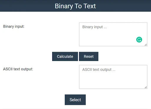 converting binary to ASCII