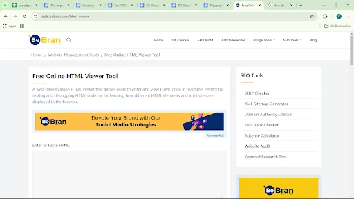 HTML Viewer Tool