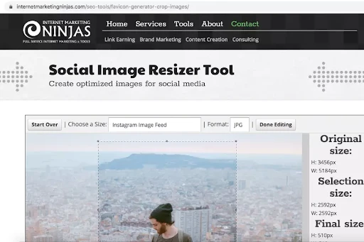 Social Image Resizer Tools