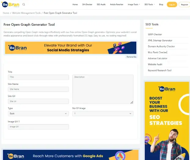 Top 10 Free Open Graph Generators for Bloggers