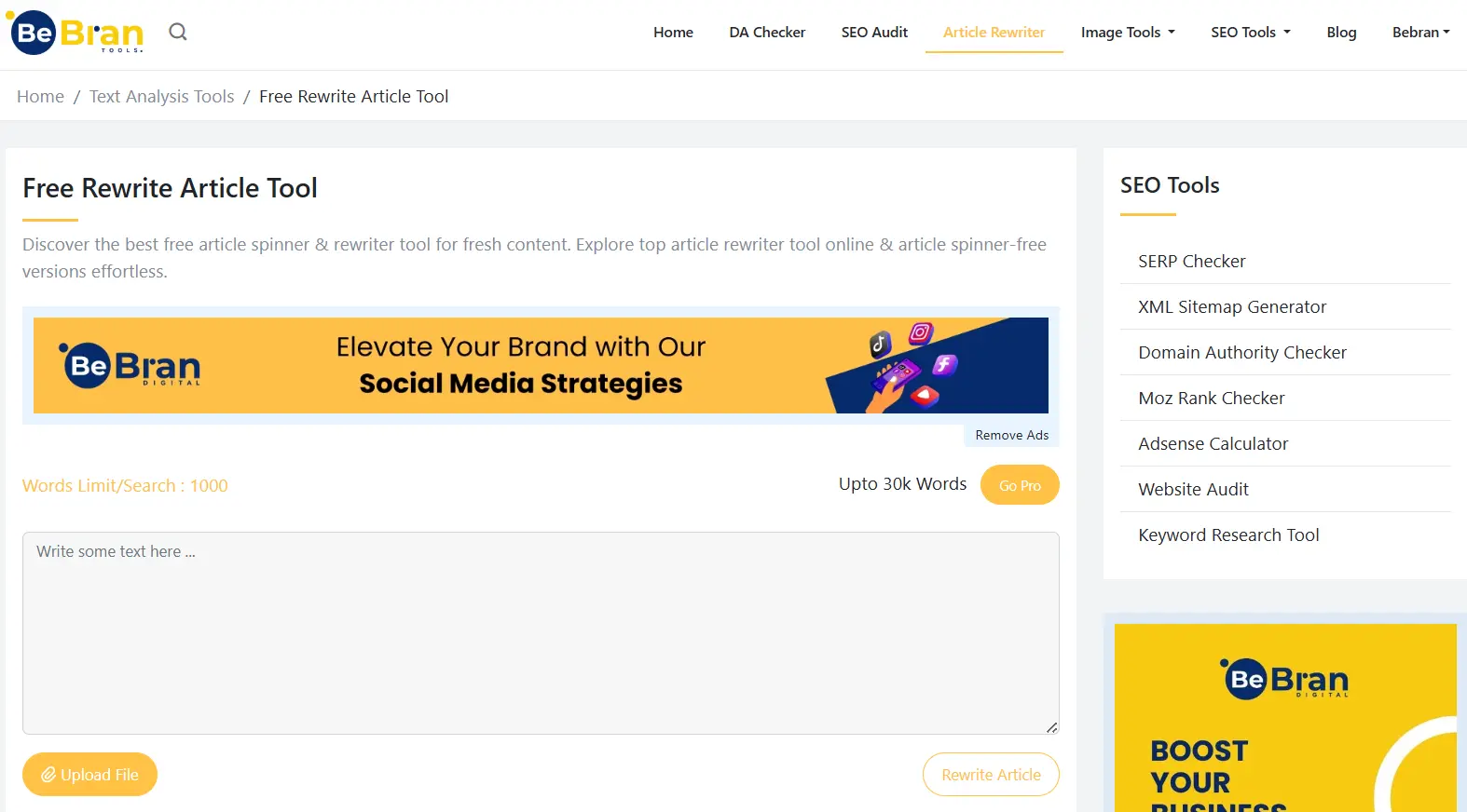 Top 10 Free Rewrite Article Tools to Enhance Your Content