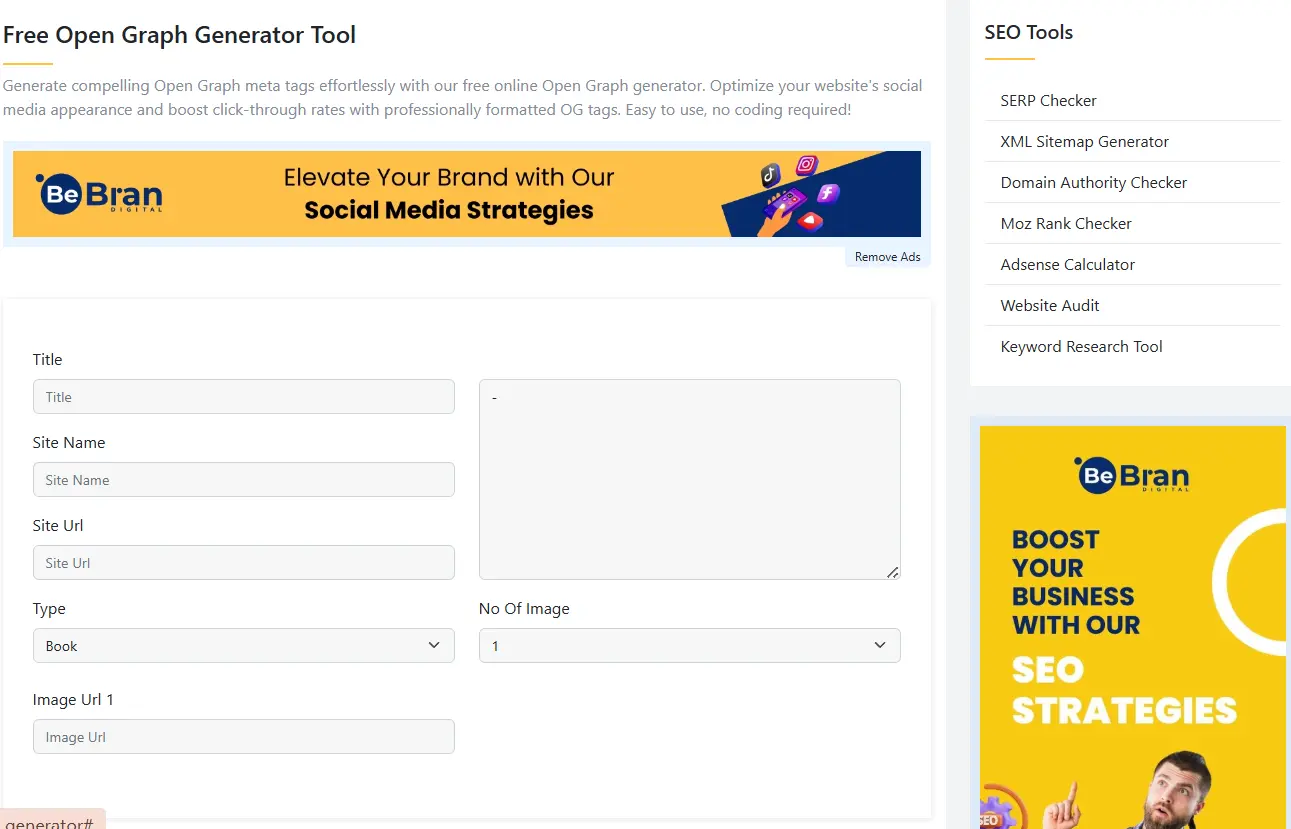 Top Open Graph Generator Tools: Enhance Your Website's Social Presence