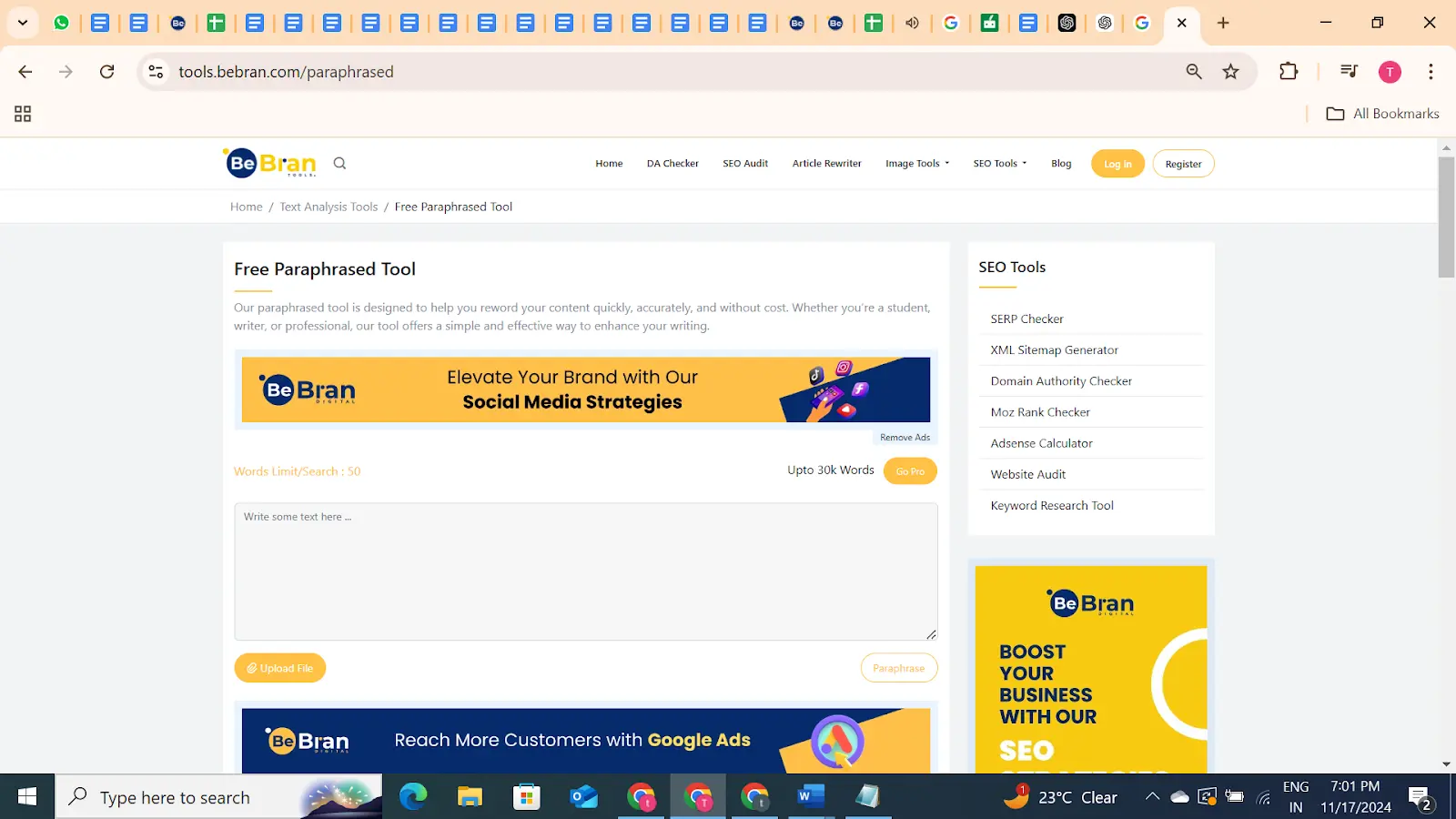 Top Paraphrasing Tools for SEO Content Creation in 2025