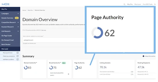 Domain Authority checker Tool 2