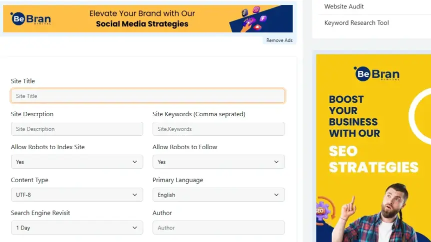 Why You Need a Free Meta Tag Generator Tool1